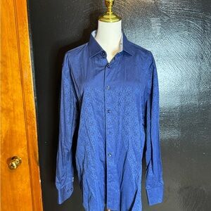 Royal Blue Long-Sleeved Dress Shirt